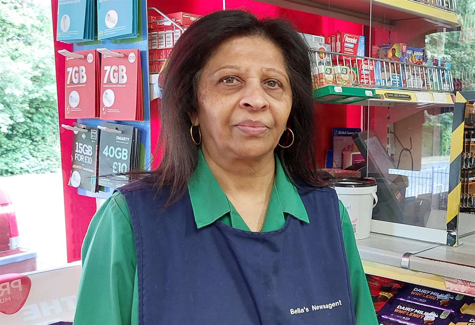 Bella Patel has run Savers Newsagents in Faversham Road, Kennington, for 40 years