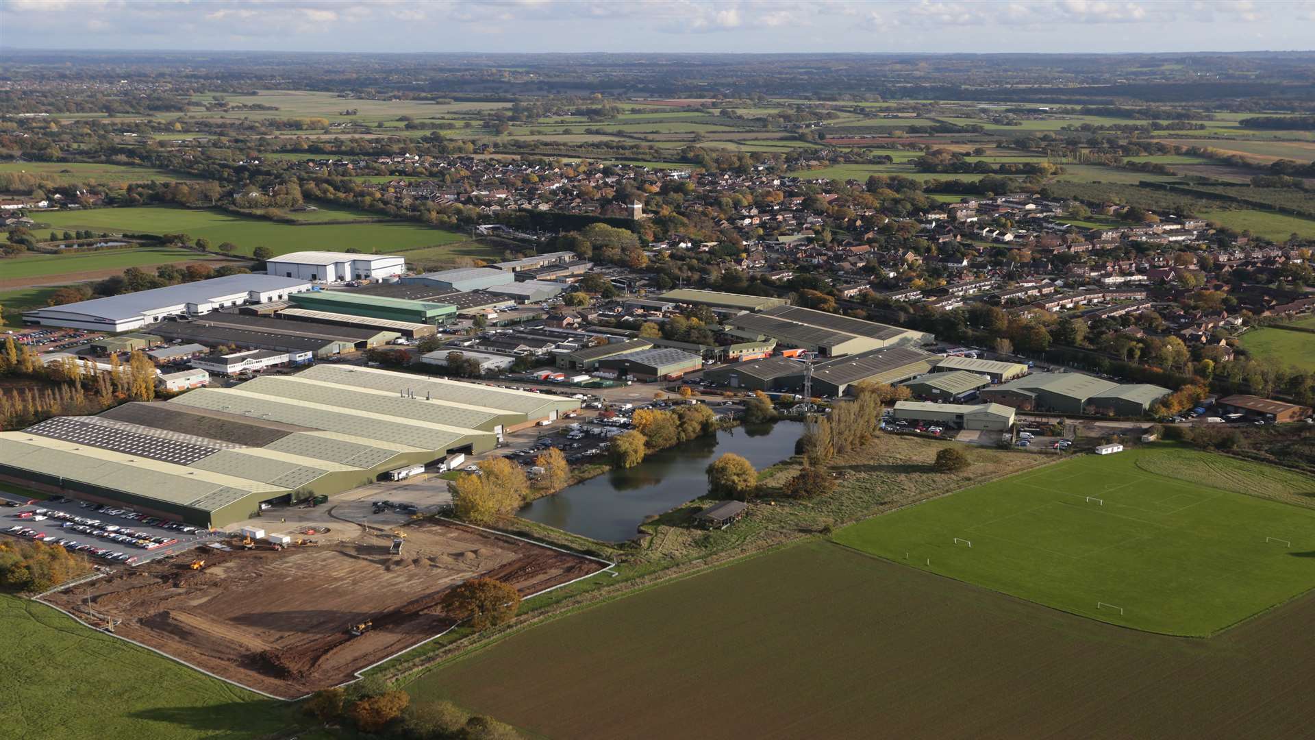 The current site at Pattenden Lane, Marden