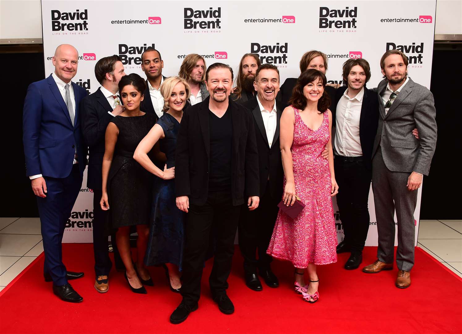 The cast and crew attending the world premiere of David Brent: Life On The Road (Ian West/PA)