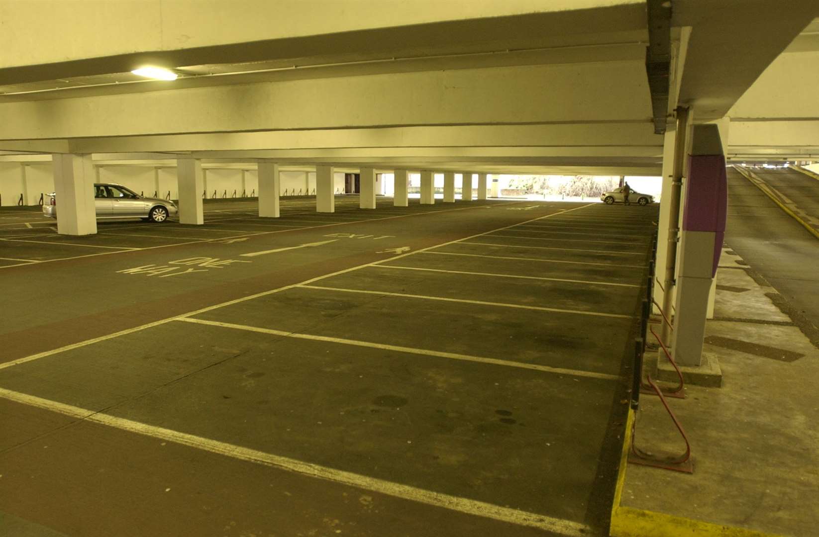 A near empty Castle Street car park in Canterbury