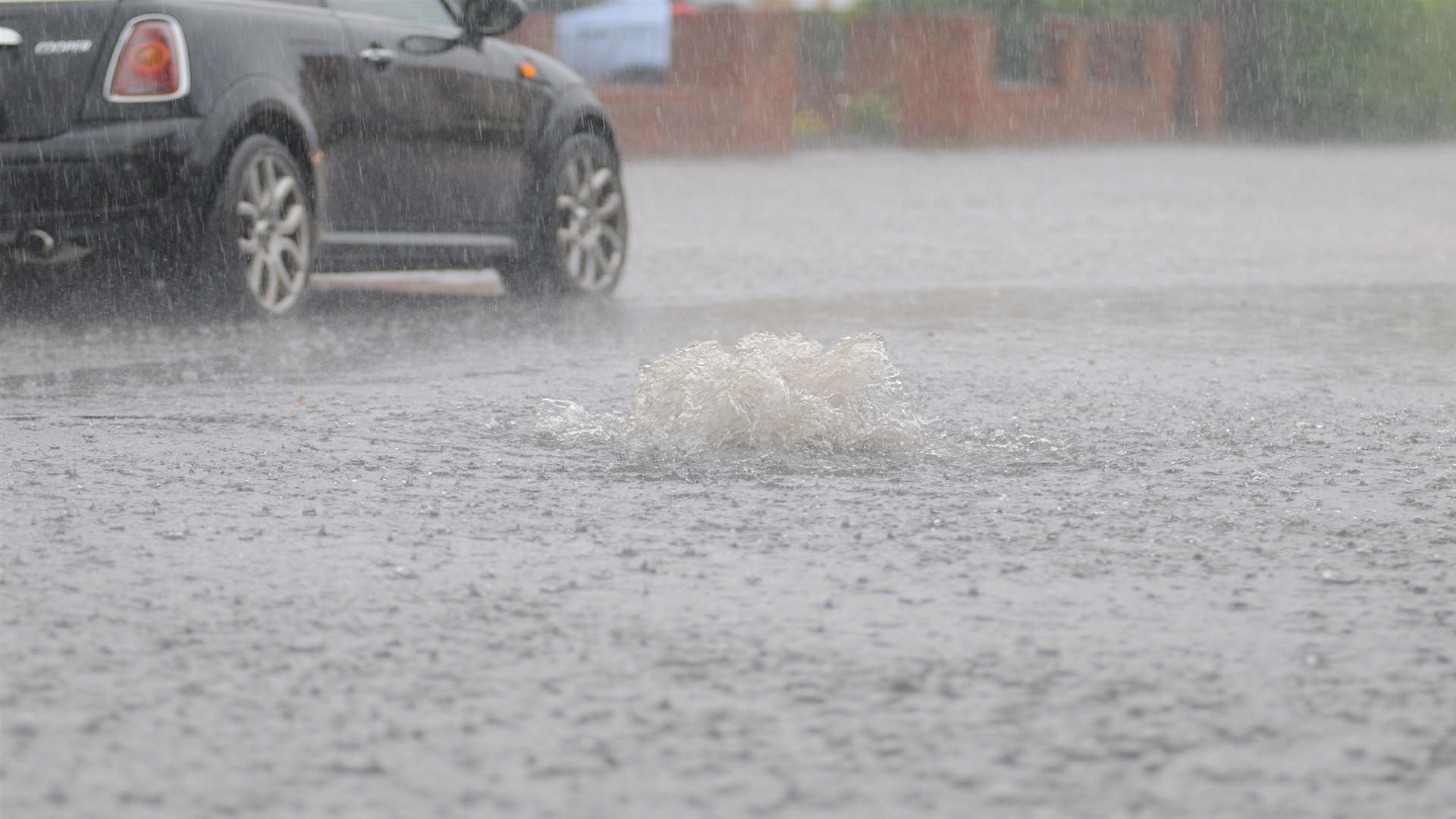 Heavy rain. Stock picture.