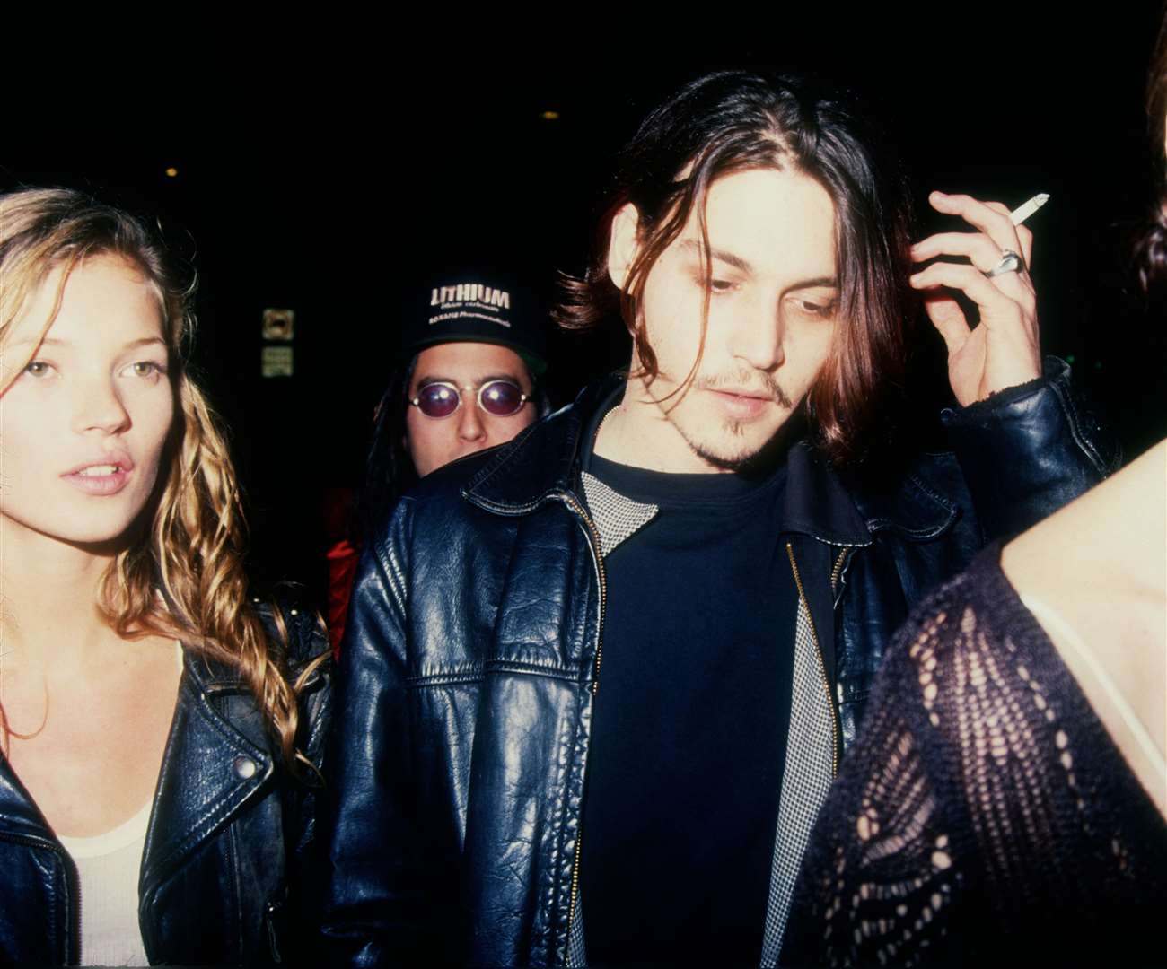 Kate Moss with Johnny Depp in February 1994 (Barry King/Alamy/PA