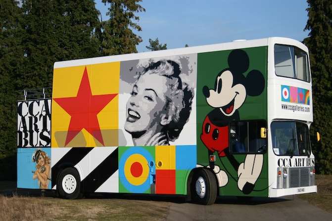 Peter Blake's CCA art bus