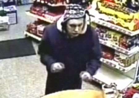 CCTV image of a man police want to speak to in connection with Monday morning's robbery at the Dargate BP station.