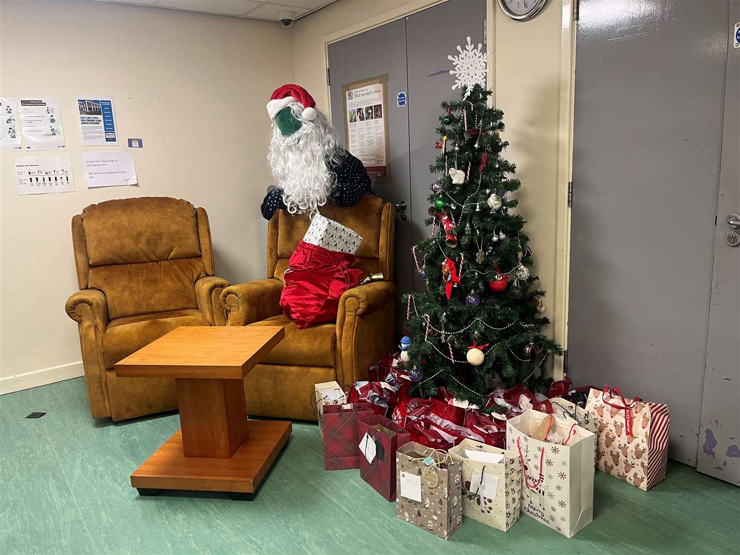 The Christmas touches at Maidstone Homeless Care