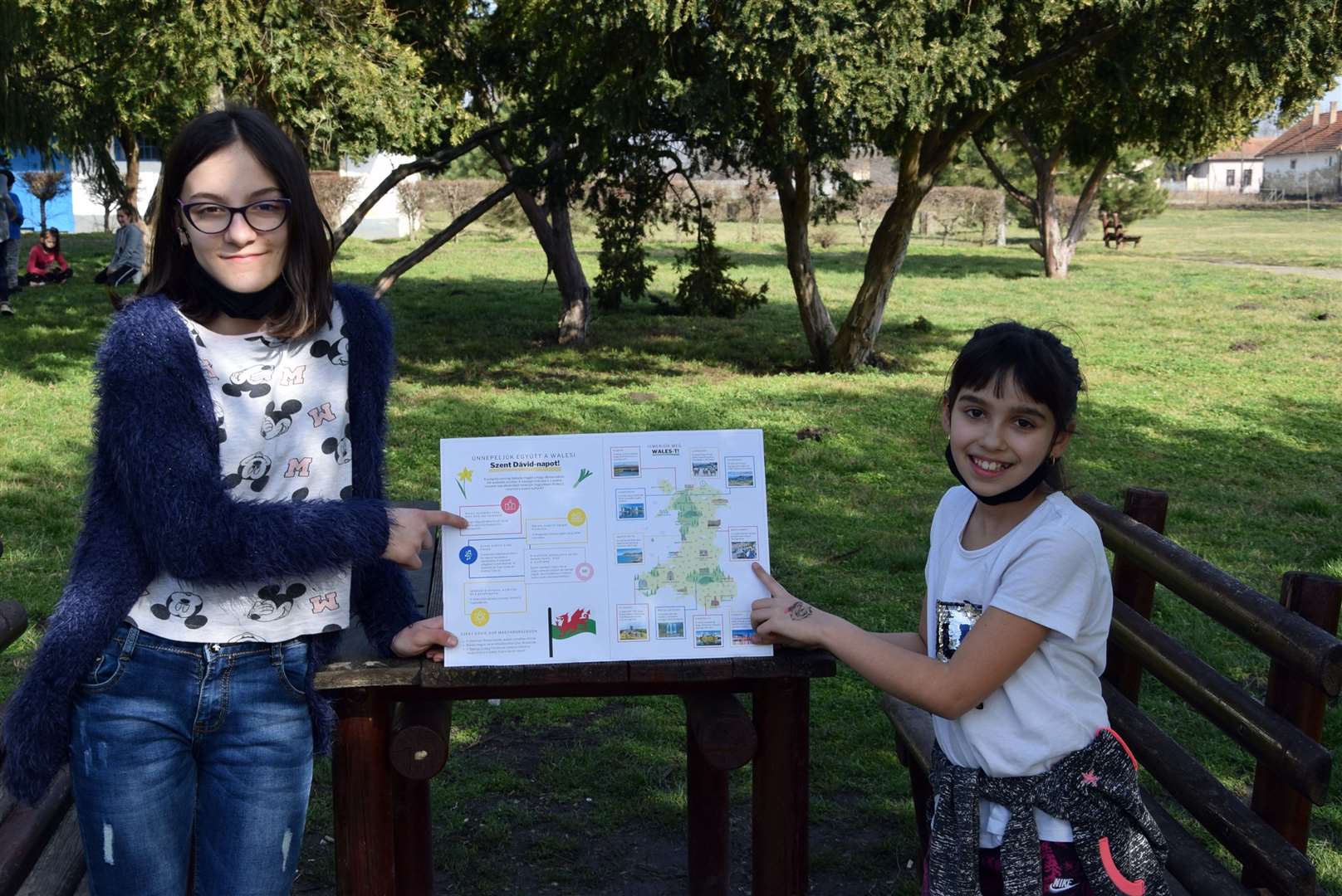 Children in the village have been learning about Wales (WHCA/PA)