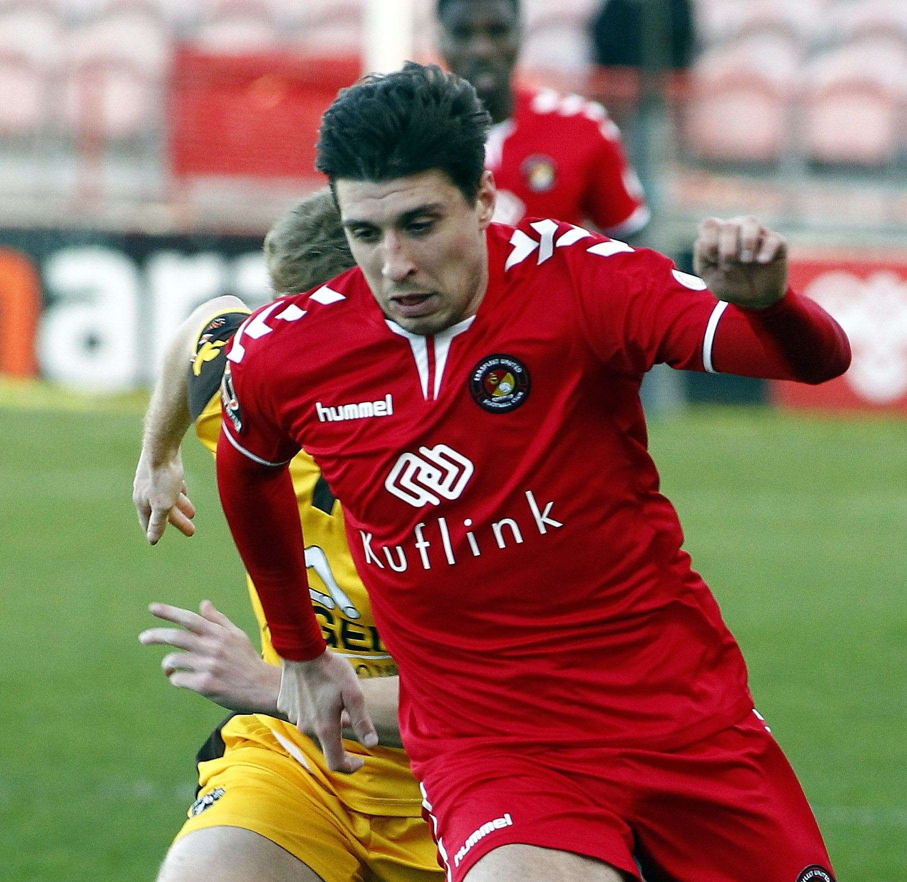 Adam Mekki is on loan at Ebbsfleet from Bromley Picture: Sean Aidan