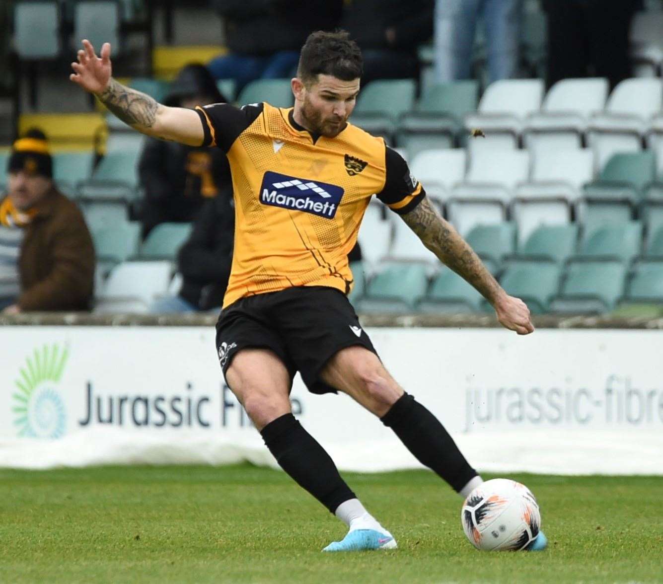 Maidstone United defender Jack Cawley was back in the side at Yeovil. Picture: Steve Terrell