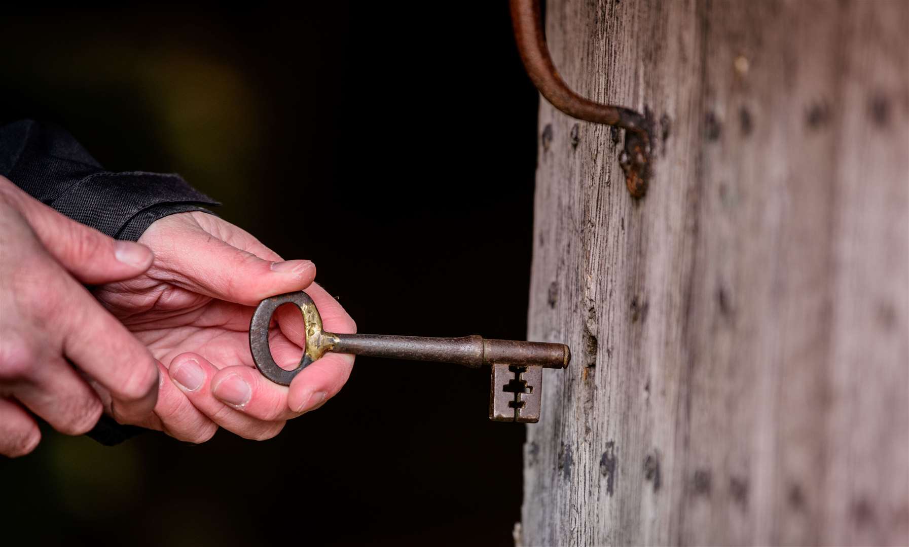 The key fits Picture: Jim Holden/English Heritage