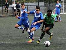 The Isle of Sheppey Academy team in action against the team from Ravens Wood