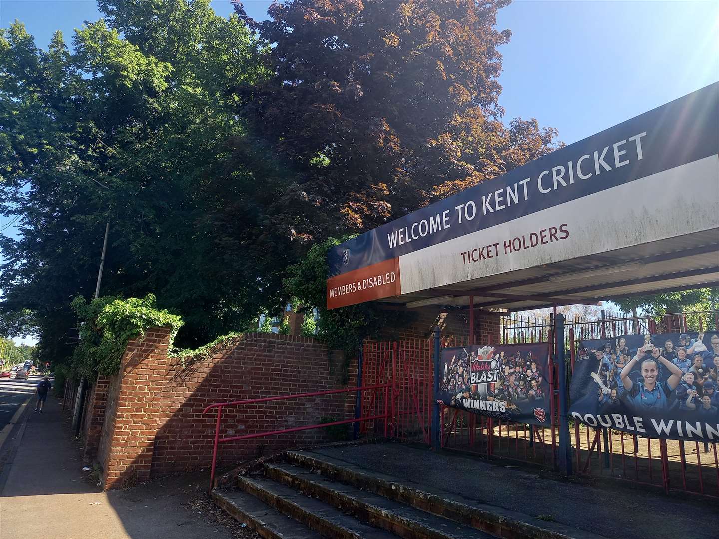 The trees by the entrance to The Spitfire Ground have been saved from felling