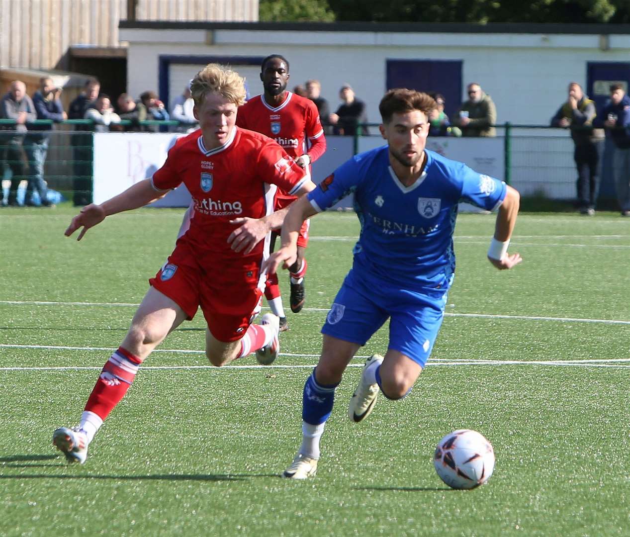 Sean Shields on the ball for Tonbridge against Walton & Hersham. Picture: Dave Couldridge