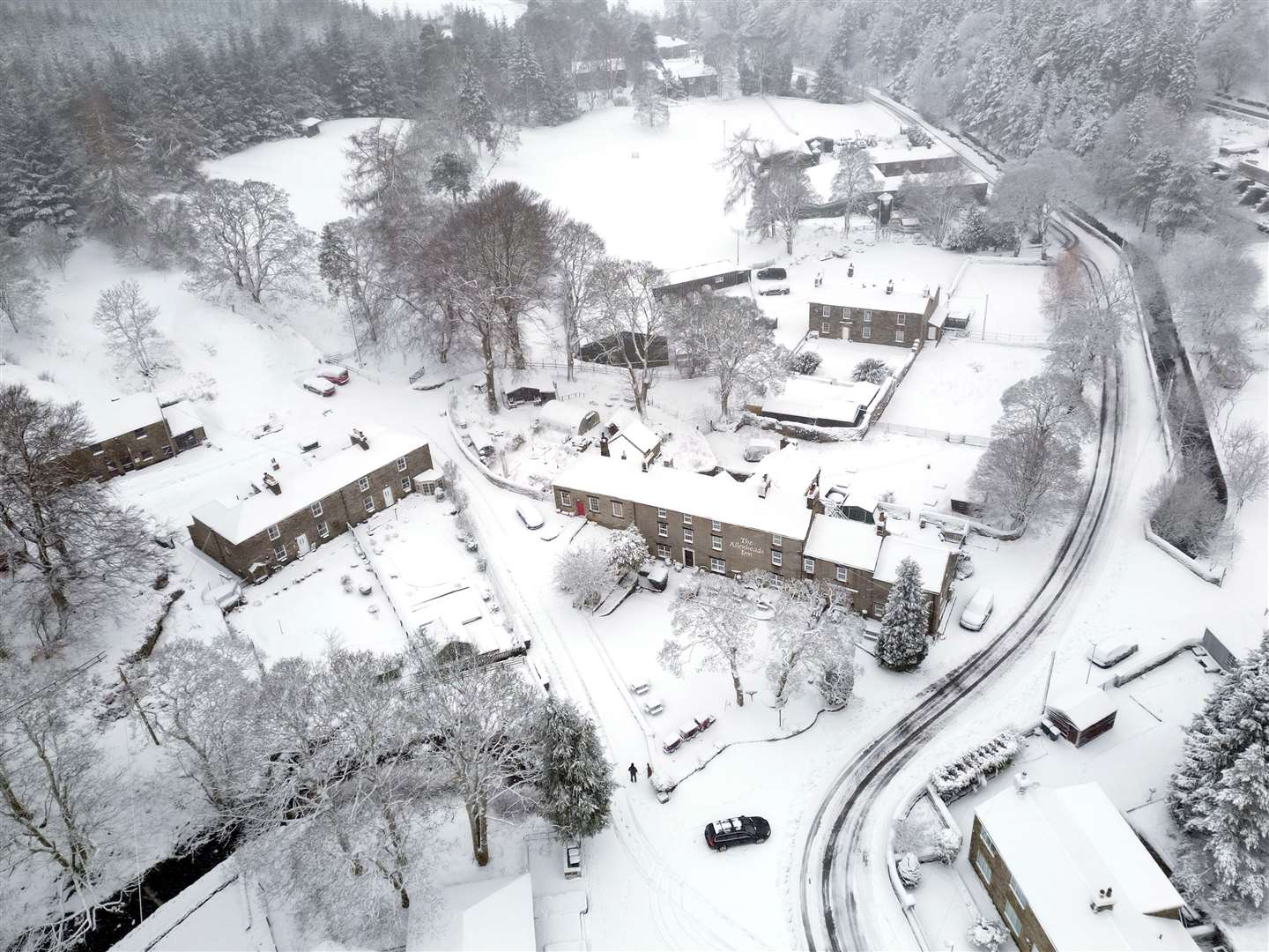 Heavy snow in Allenheads, Northumberland (Owen Humphreys/PA)