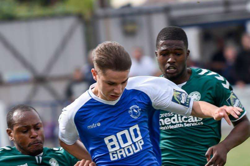 Herne Bay's Jake Embery. Picture: Alan Langley