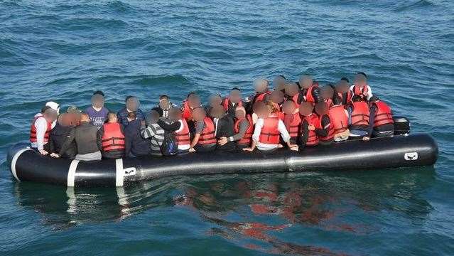 ‘Does anyone really believe that the new deportation system will deter desperate people from crossing the English Channel in small boats? Picture: NCA