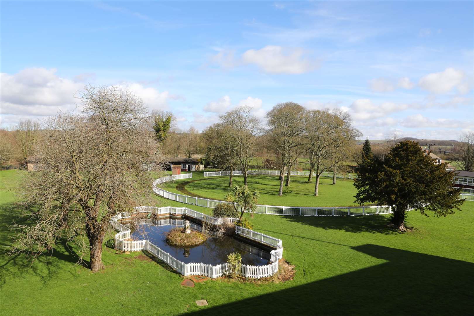 The paddock is the only maintained part of the racecourse