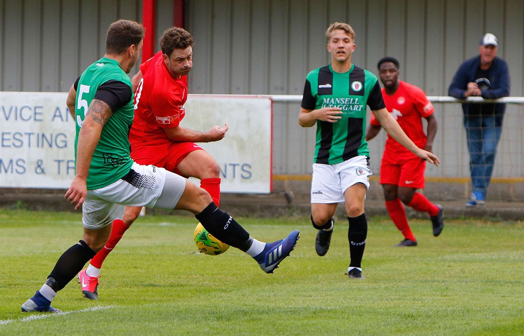 Frannie Collin in action for Hythe last season. Picture: Barry Goodwin