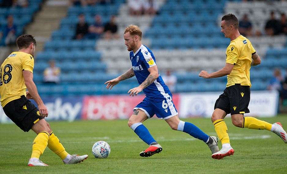 Connor Ogilvie in possession for the Gills Picture: Ady Kerry