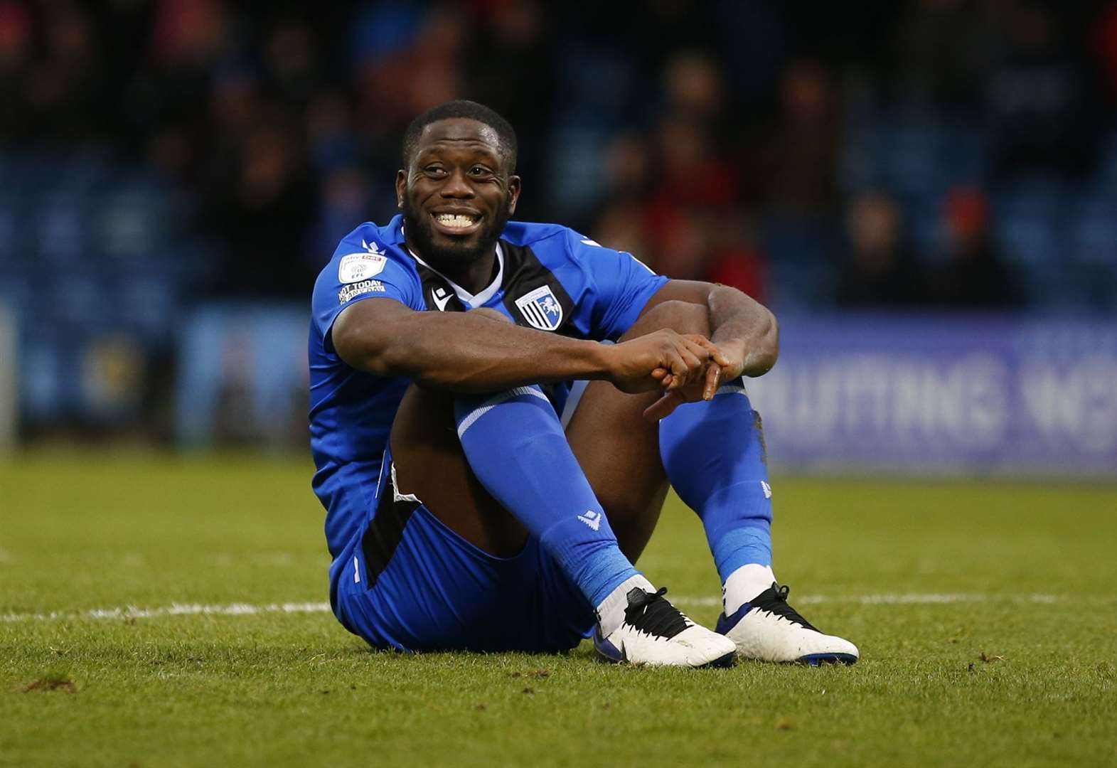 John Akinde has left Gillingham for League 2 Colchester United Picture: Andy Jones