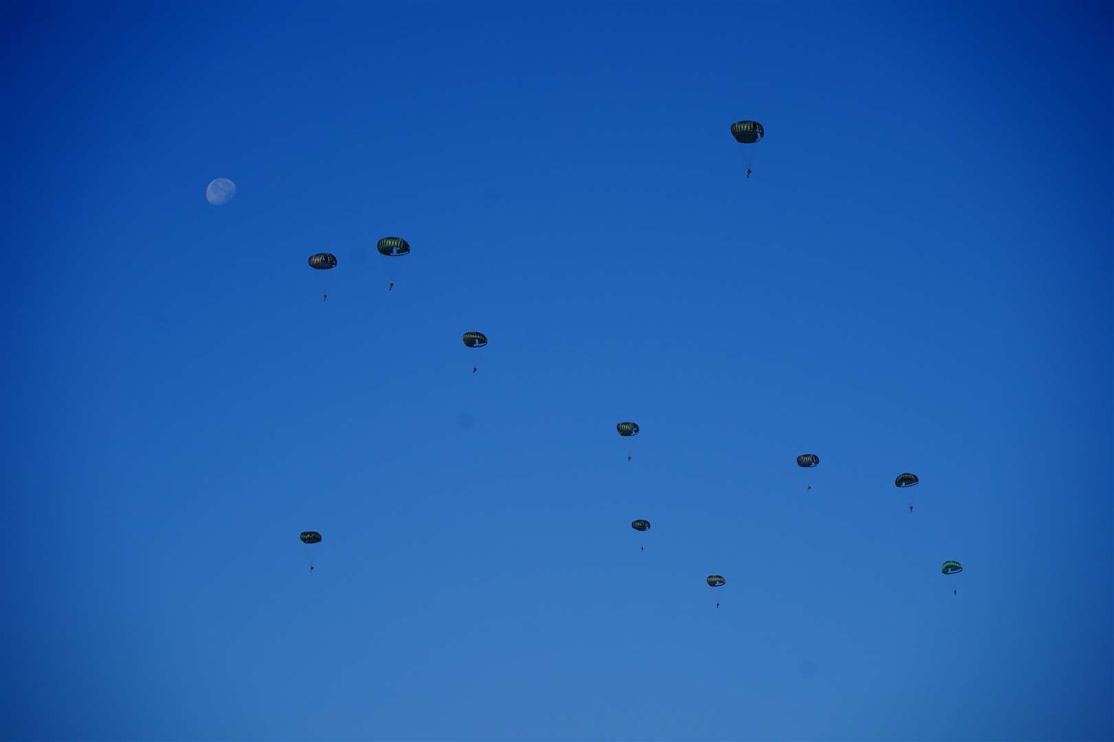 Paratroopers from eight counties took part (Ben Birchall/PA)