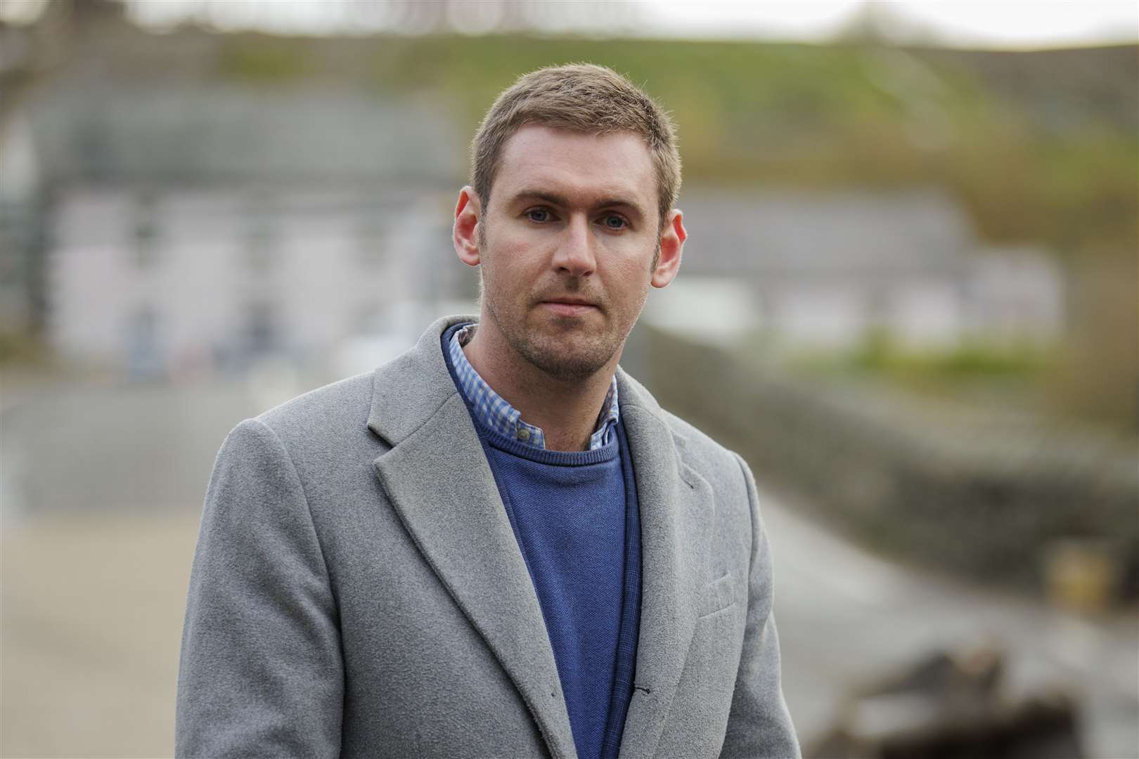 Alliance MLA Patrick Brown at Quoile bridge on the Killyleagh Road on the outskirts of Downpatrick (PA)