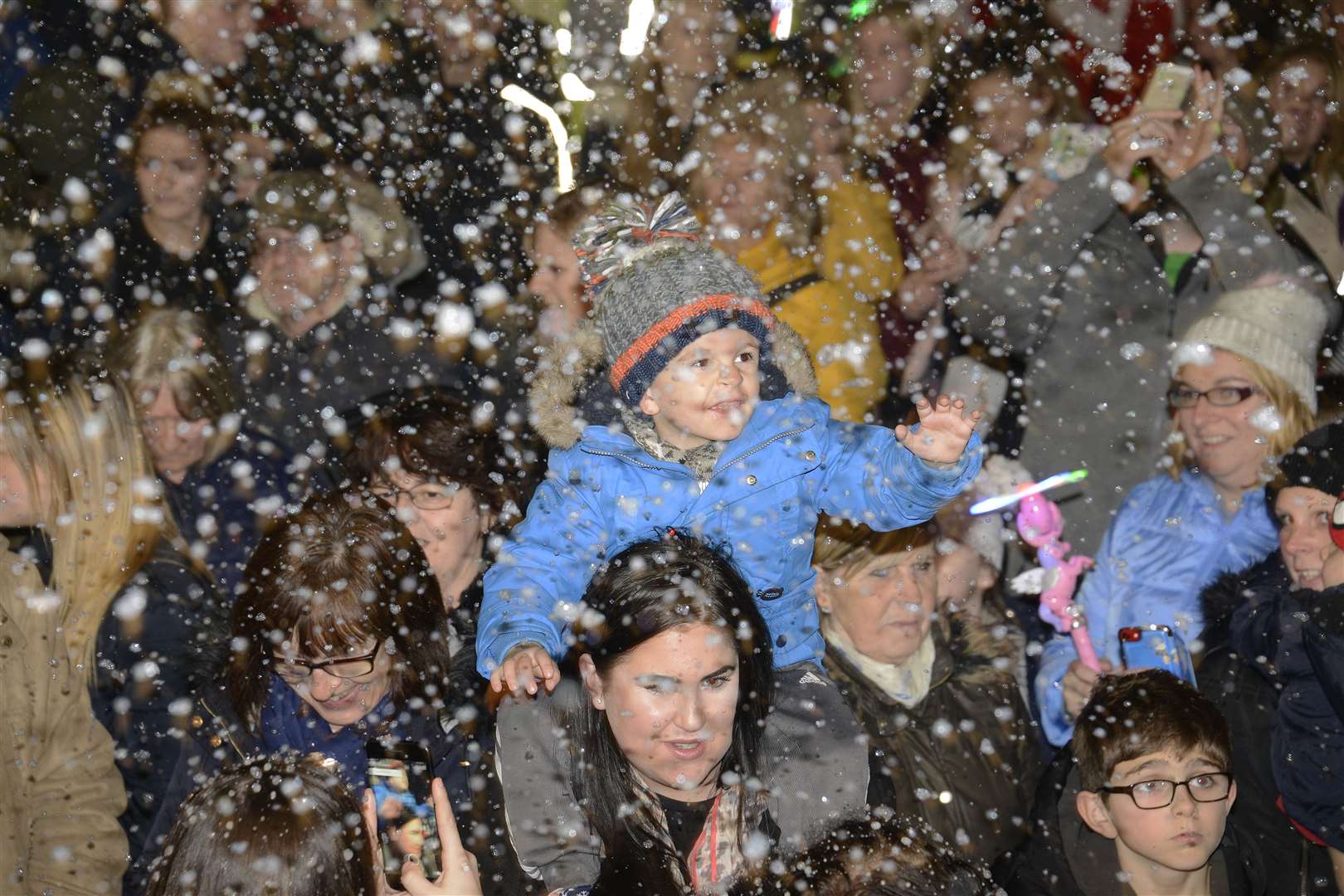 The snow machine will give a festive feel to the night Picture: Paul Amos