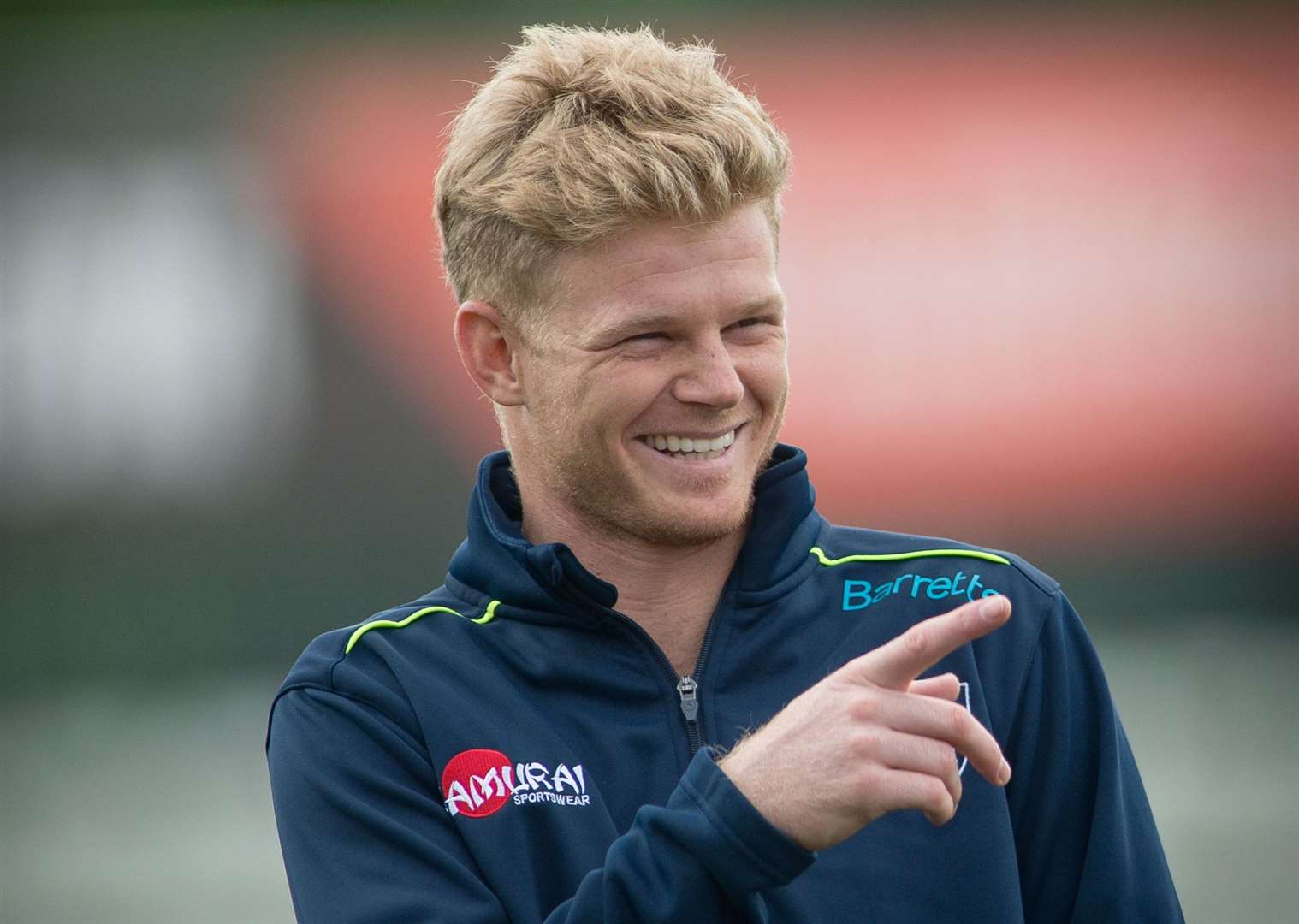 Sam Billings is all smiles with Kent back in 2018. Picture: Ady Kerry