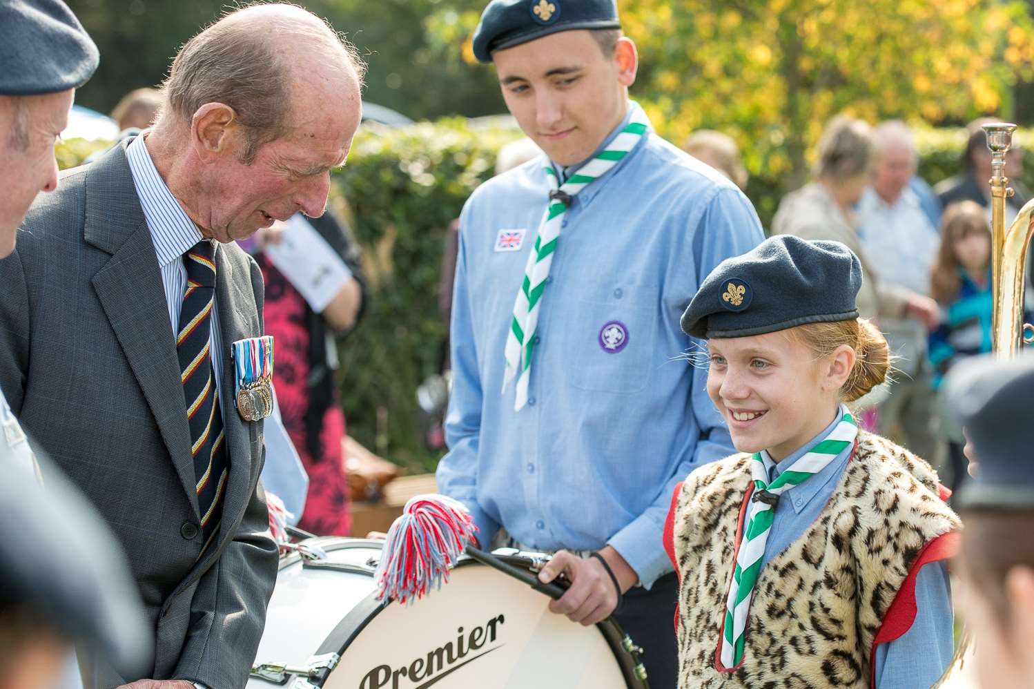 The Duke of Kent met members of the band