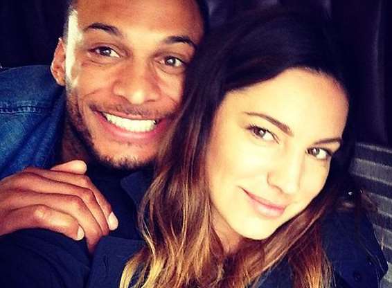 Rochester-born model Kelly Brook with former fiance David McIntosh