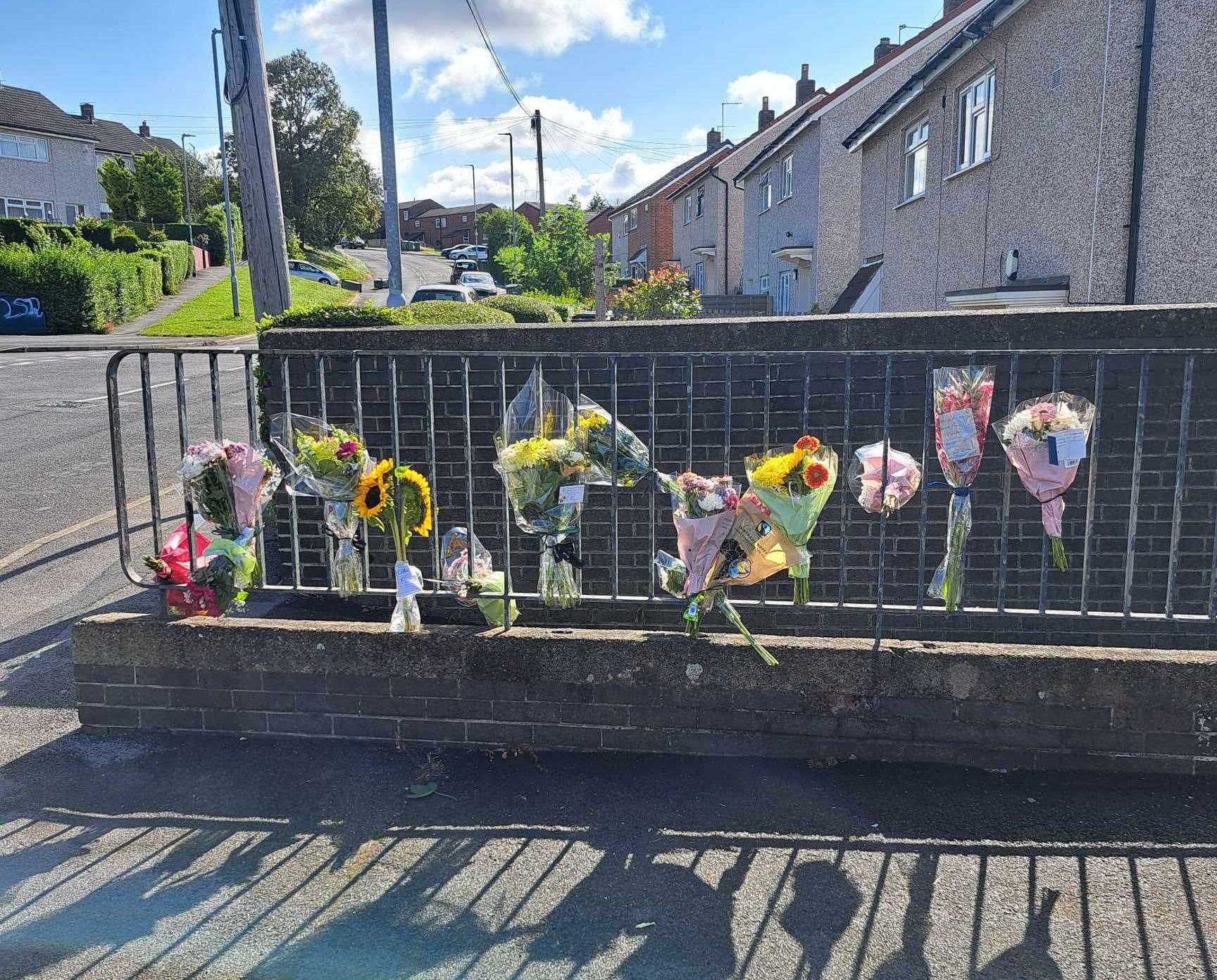 Floral tributes were left at the scene in Heights Drive, Wortley, Leeds (Matthew Gibson/PA)