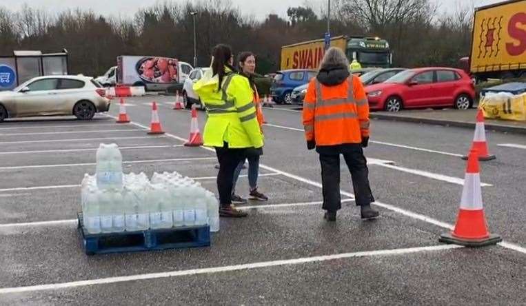 Water station at Tesco in Pembury Road, Tunbridge Wells