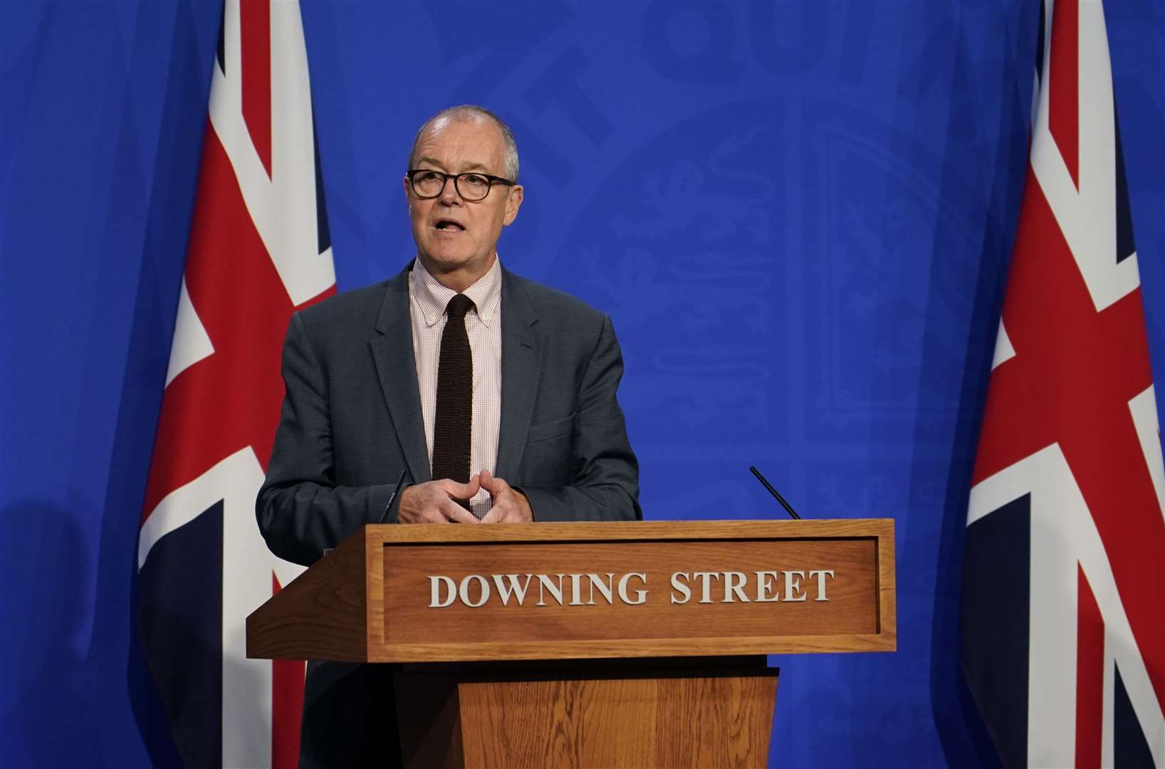 Chief scientific adviser Sir Patrick Vallance at one of the televised briefings during the pandemic (Alberto Pezzali/PA)