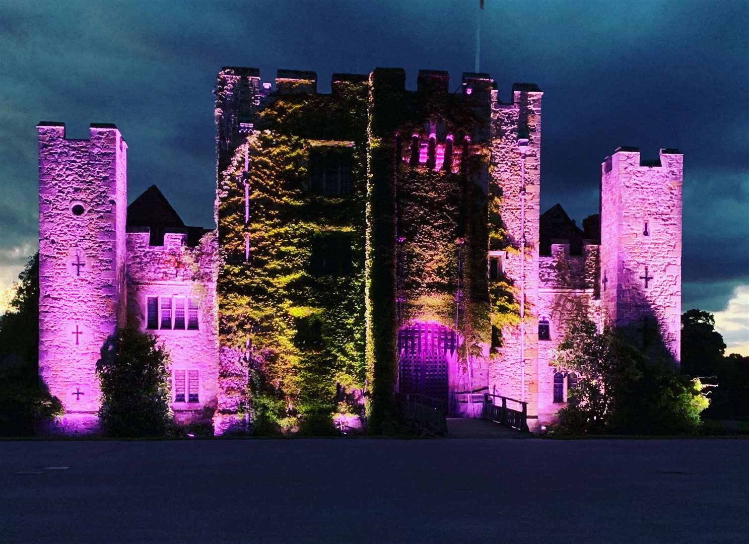 The backdrop to most performances at the Hever Bitesize Festival will be the castle in pink