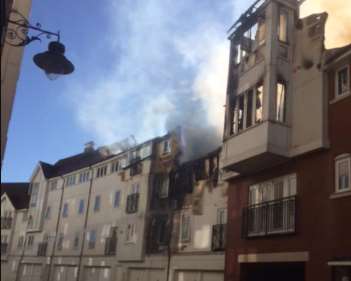 Homes have been destroyed Picture courtesy of Kent Fire and Rescue Service