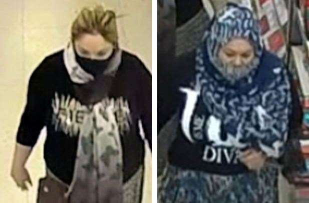 Police have released CCTV images of two women who may have information
