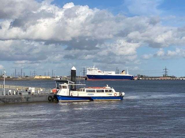 The Gravesend to Tilbury ferry