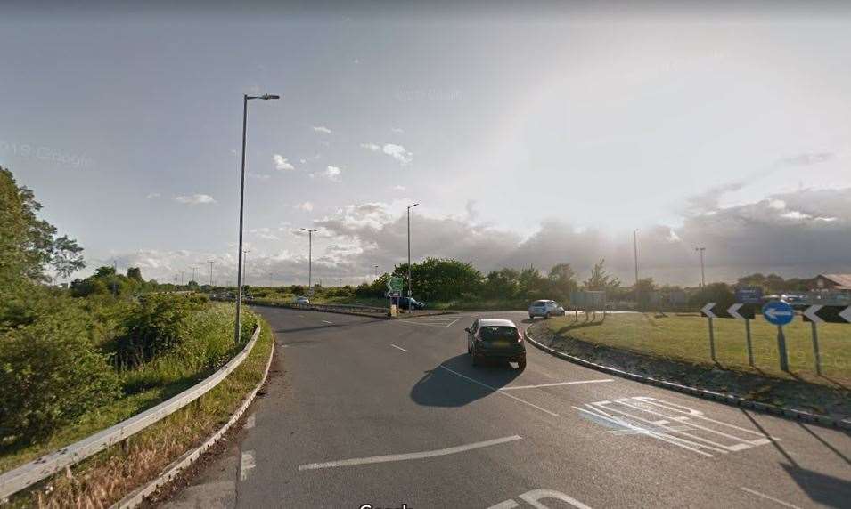 Police were called to Ramsgate Road near Sandwich this morning. Picture: Google Street View