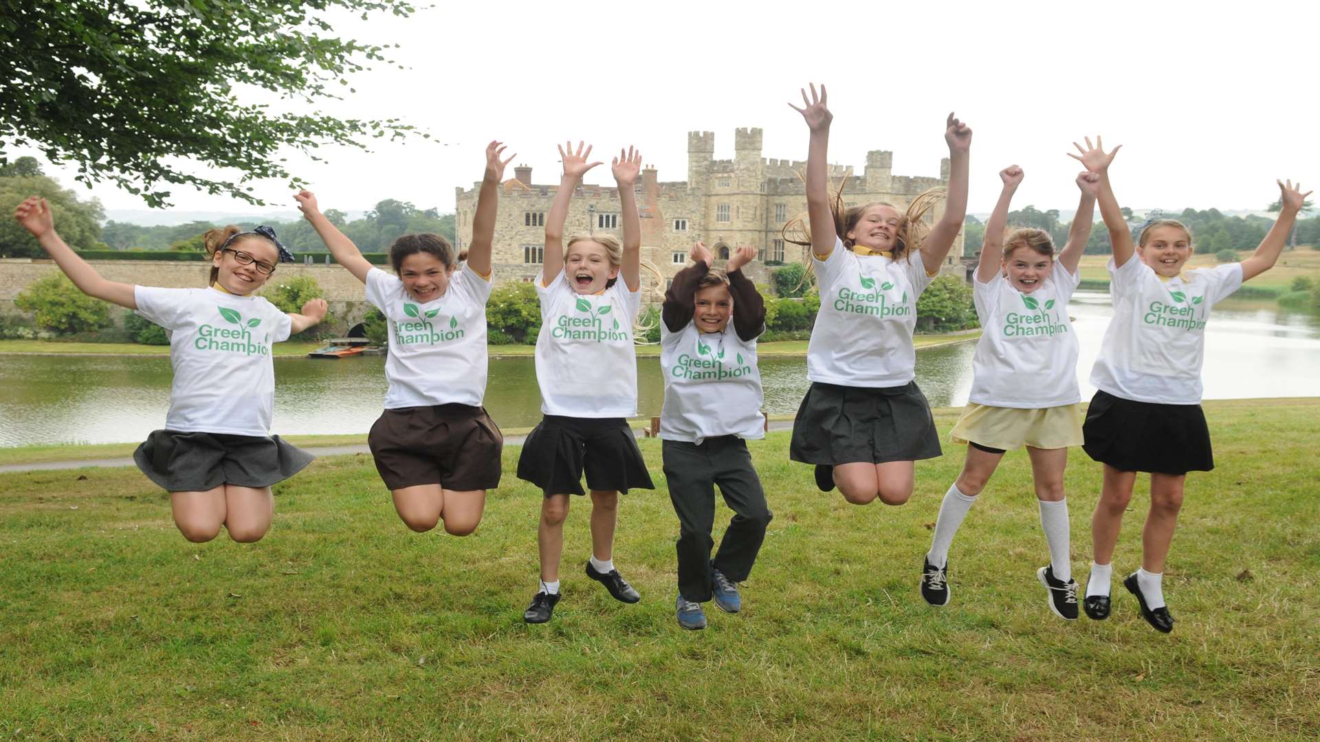 Green Champions Canterbury Blean Primary School at Leeds Castle.