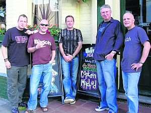 Ten Bananas, from left: Matt, Mike, Tony, Graeme and Mark, pictured outside the Bradstow Mill