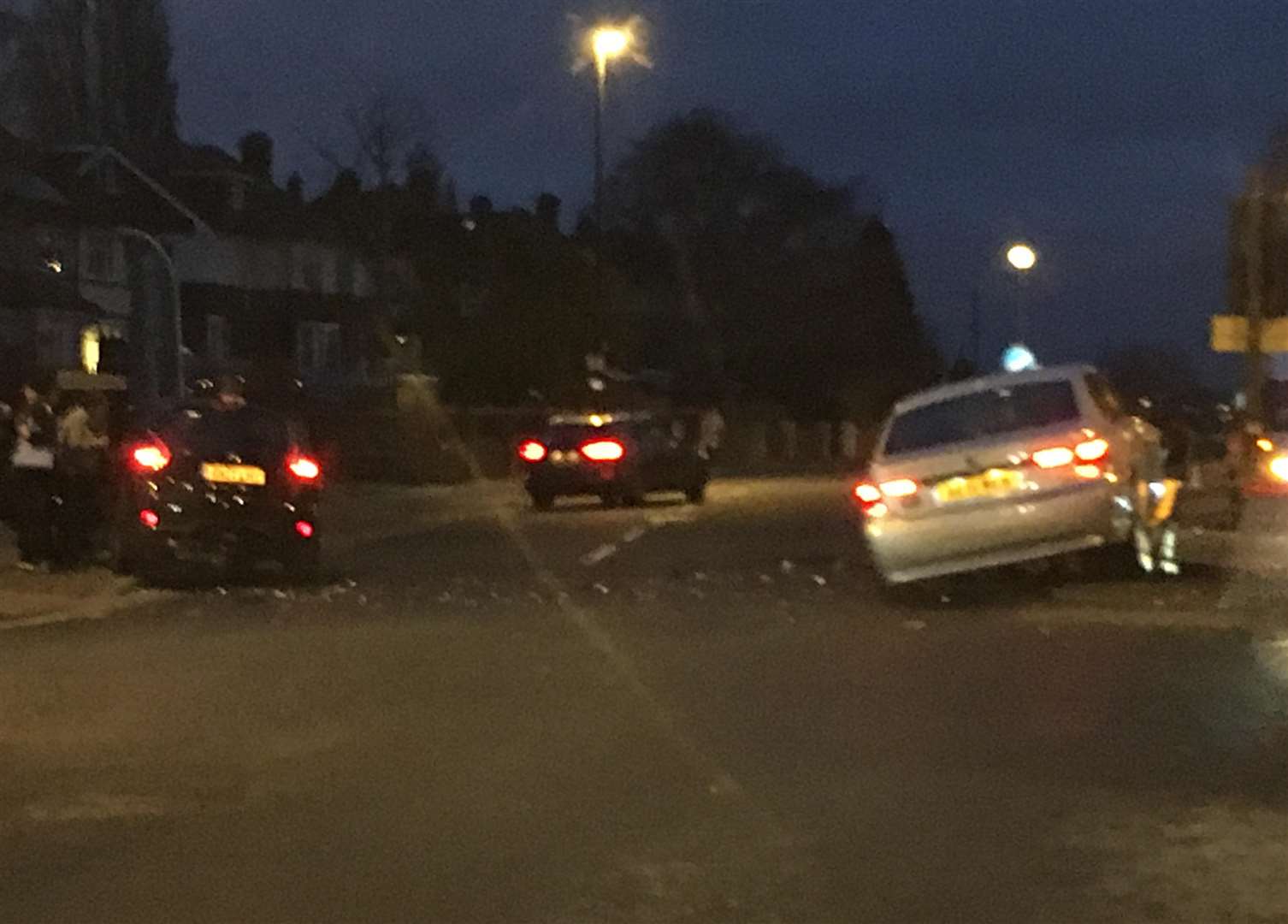 The crash on the junction between the B2108 and A226 Gravesend Road in Strood (6371037)