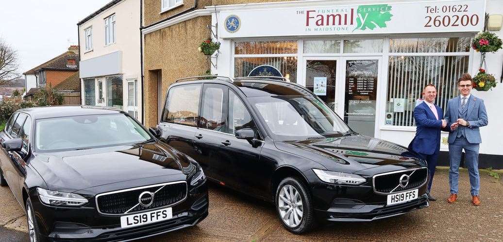 Robert Lawrence (right) has been driving patients to the assessment units in the companies new limousines.