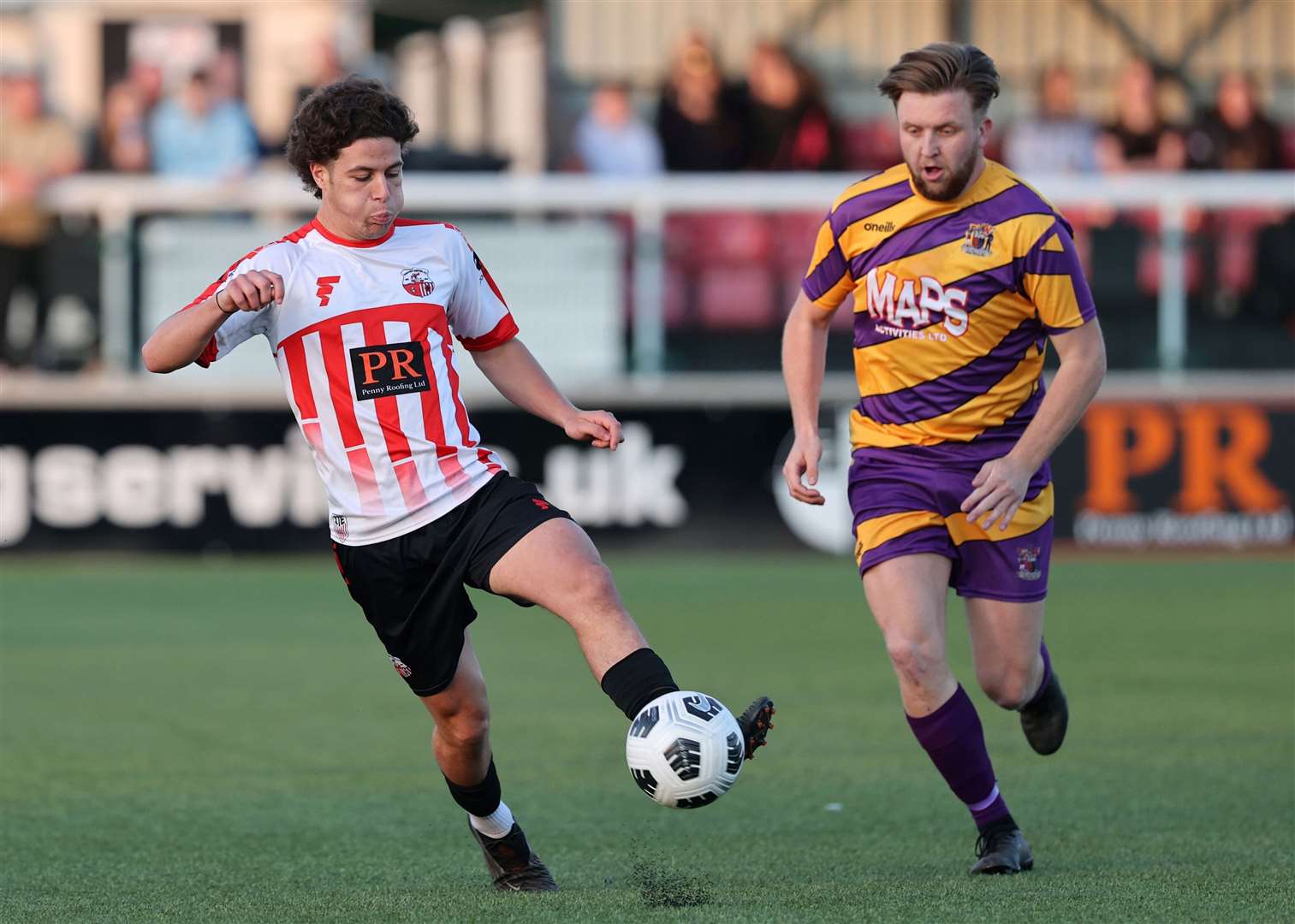 Sheppey United under-23s on the ball during Wednesday’s final. Picture: PSP Images