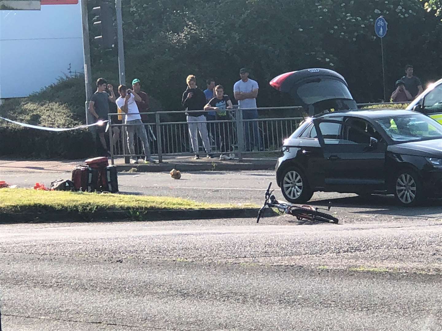 Steve Salter captured these pictures of the scene at Sainsbury's when the air ambulance came to assist (2462488)