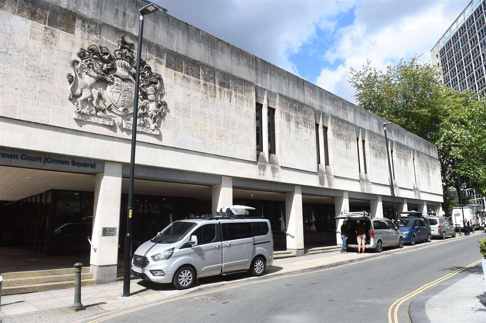 Manchester Crown Court, where Rebecca Joynes is on trial (Peter Powell/PA)