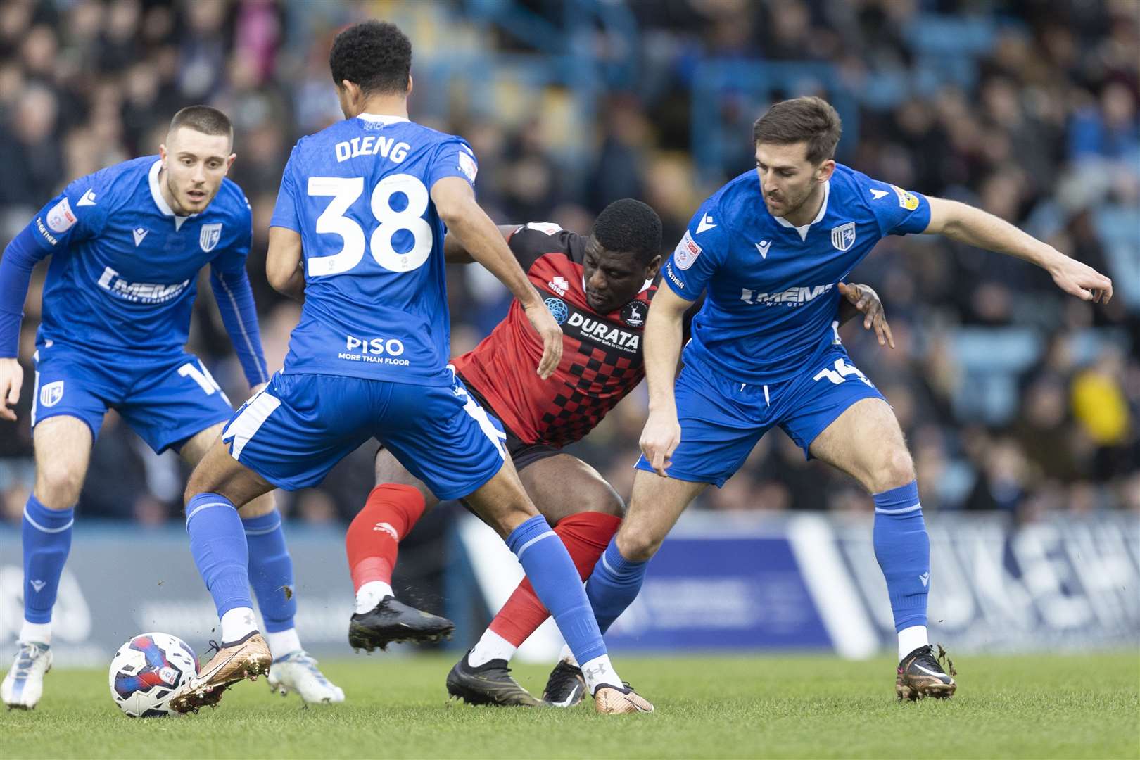 Dom Jefferies in good company, with new recruit Timothee Dieng in action