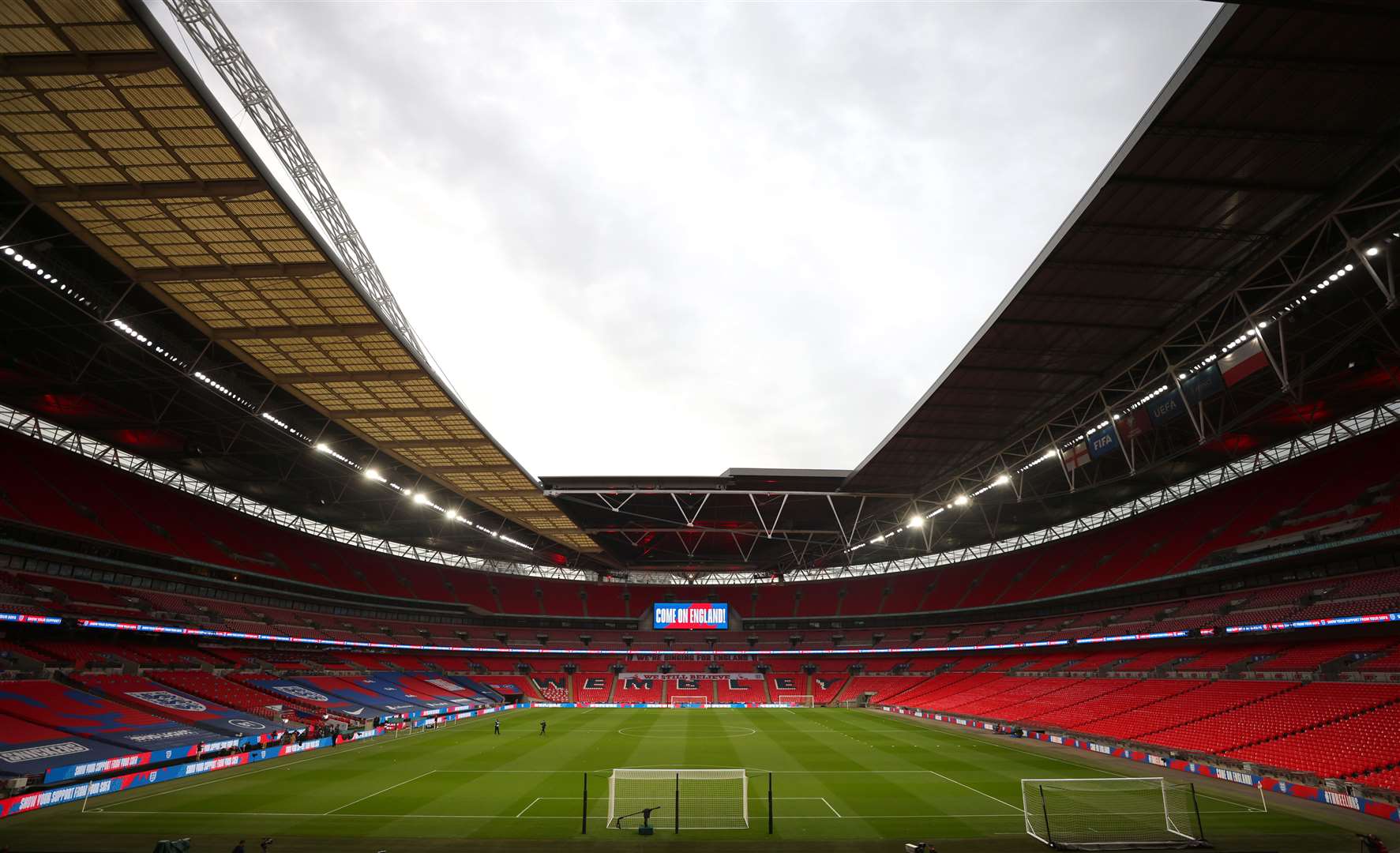 The FA Cup final at Wembley Stadium will be one of the test events for using ‘Covid certification’ (Catherine Ivill/PA)