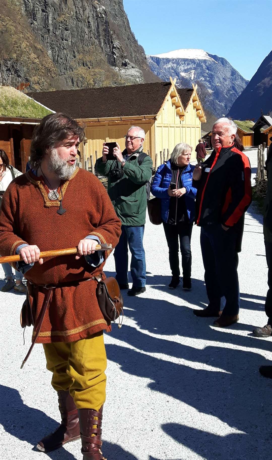 Learning about the Viking way of life at Gudvangen