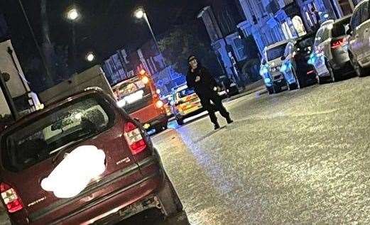 Armed police at the scene. Photo: Tina McGowan