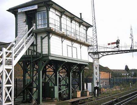 The signalbox at Canterbury East