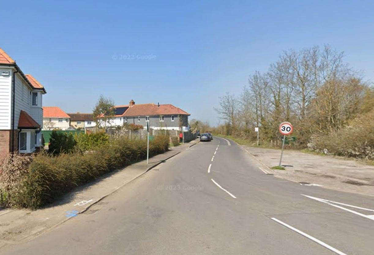 Cars were reportedly targeted in Aylesham Road, Snowdown. Picture: Google
